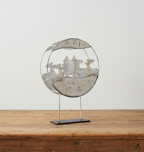 White Yuletide Candle Holder - Simply Home