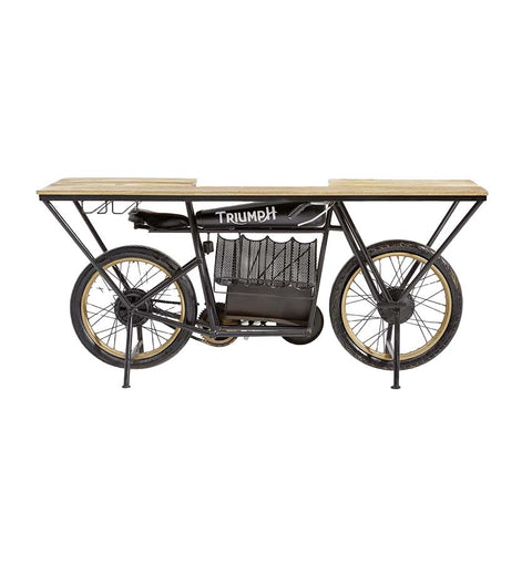 Iron Wooden Triumph Bar Counter - Simply Home