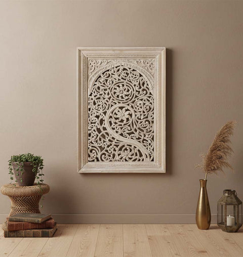 Wooden Carved Wall Panel