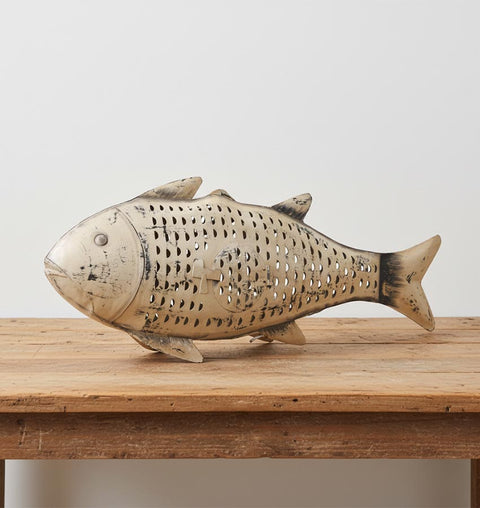 Iron Fish Candle Stand - Simply Home