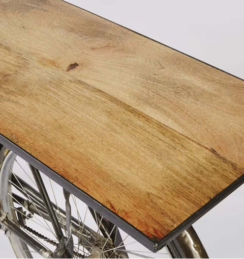 Iron Wooden Bicycle Console Table - Simply Home