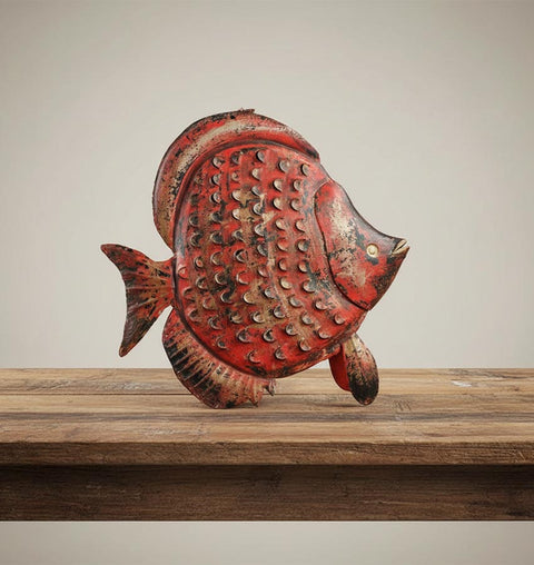 Iron Fish Candle Stand - Simply Home