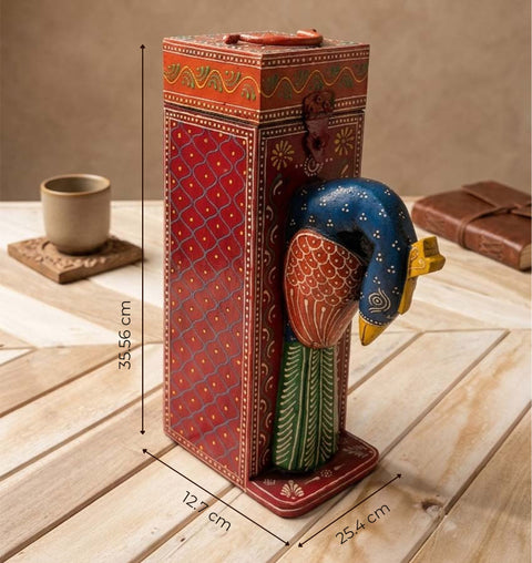 Handcrafted Wooden Wine Organiser & Bottle Holder