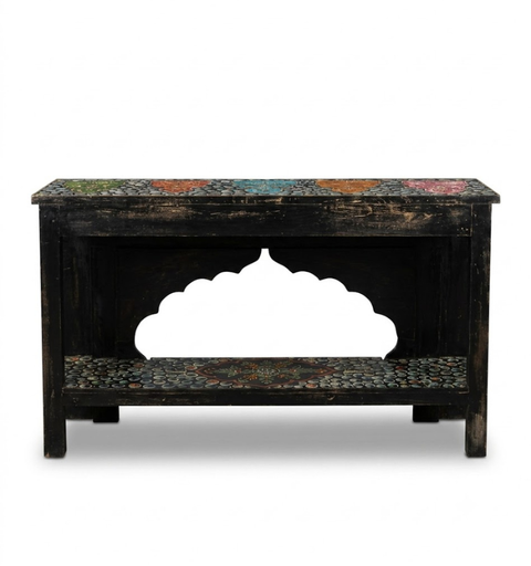 Wooden Hand Carved Console Table for Home
