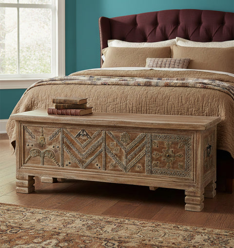 Maharaja's Treasure Metal Accent Trunk