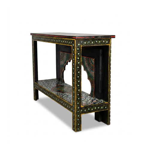 Wooden Hand Carved Console Table for Home