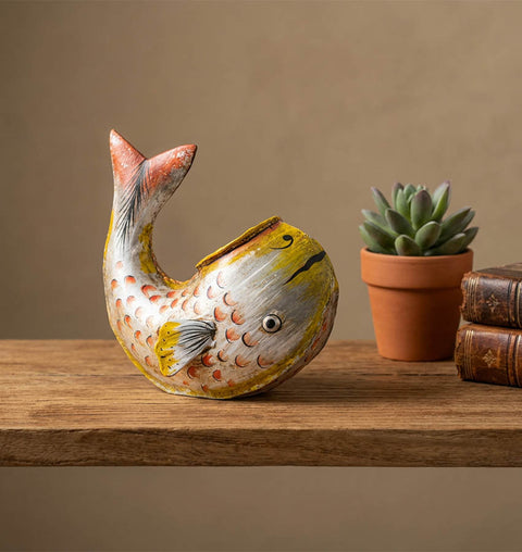 Iron Painted Fish Ashtray