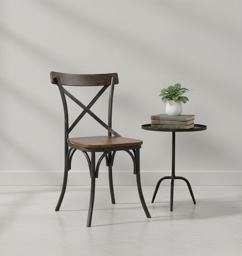 Classic Iron Wooden Chair for Living & Dining Room