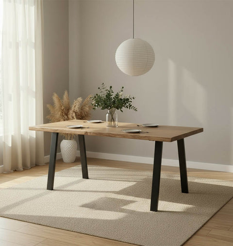 Raw Edge Acacia Dining Table