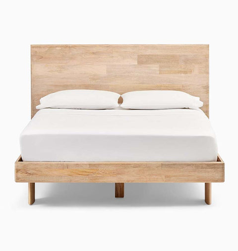 Handcrafted Aurora Wooden King Bed – Sturdy & Stylish