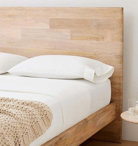 Handcrafted Aurora Wooden King Bed – Sturdy & Stylish