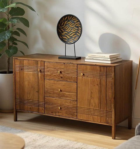 Aurum Carved Wooden Sideboard