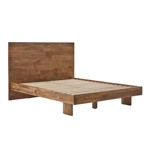 Handcrafted Aurora Wooden King Bed – Sturdy & Stylish