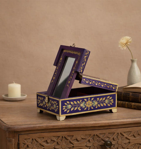 Wooden Painted Barber Box