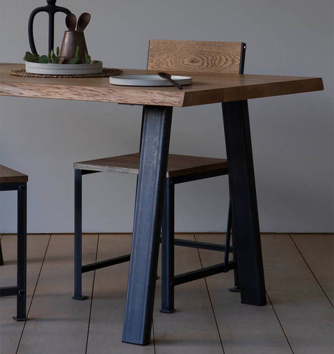 Raw Edge Acacia Dining Table