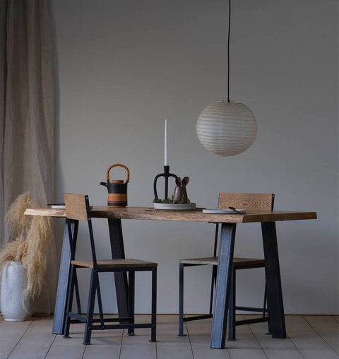 Raw Edge Acacia Dining Table