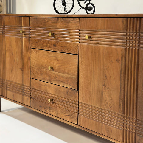 Aurum Carved Wooden Sideboard