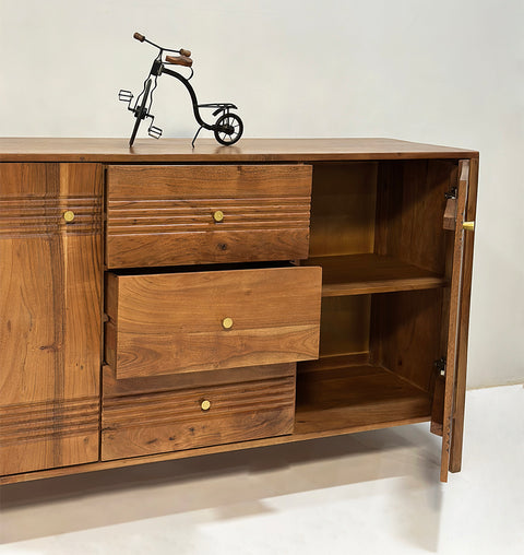 Aurum Carved Wooden Sideboard