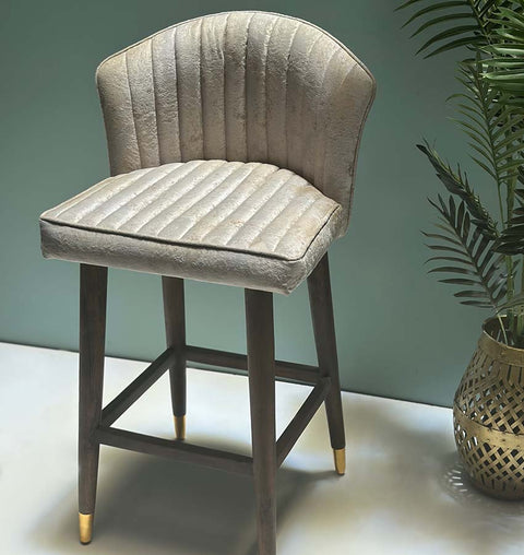 CloudShell Velvet Counter Chair