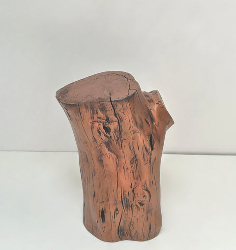 Tamar Antique Copper Tree Trunk Table
