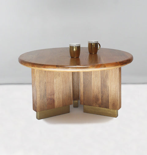 Orion Fluted Round Coffee Table