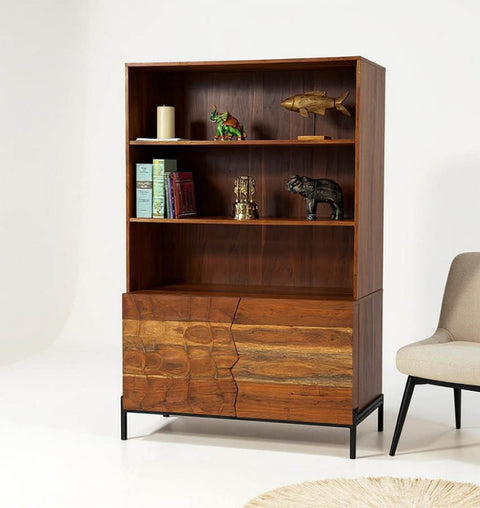 Crystalline Crest Bookshelf