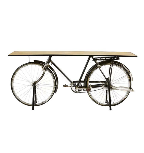Iron Wooden Bicycle Console Table - Simply Home