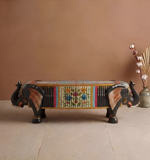 Wooden Elephant Bench 
Elephant Bench For home
Home Decor Wooden Bench 