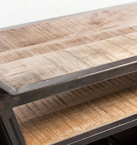 Iron Wooden Bike Bar Counter - Simply Home