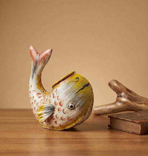Iron Painted Fish Ashtray