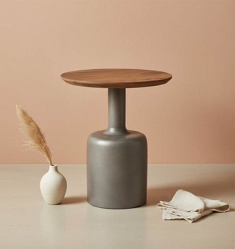 Vega Pedestal Side Table