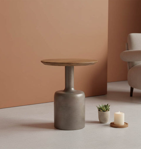 Vega Pedestal Side Table