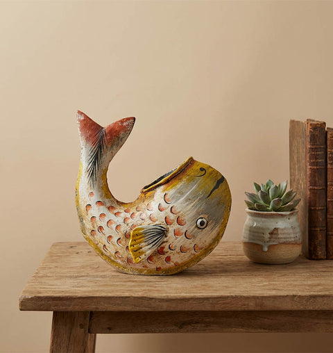 Iron Painted Fish Ashtray