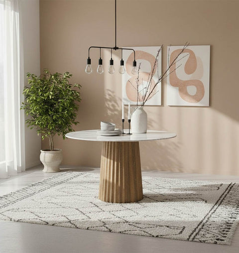 Crestone Round Marble Dining Table