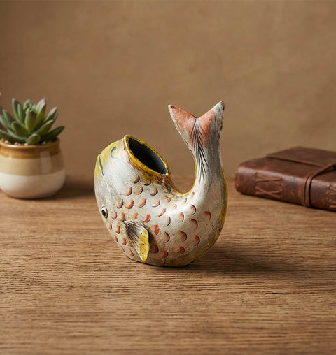 Iron Painted Fish Ashtray