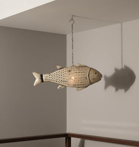 Iron Fish Candle Stand - Simply Home