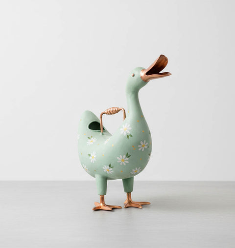 Handcrafted Iron Duck Watering Sprinkler for Home & Garden