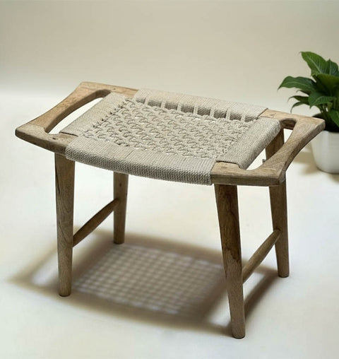 Nomad Woven Rope Stool