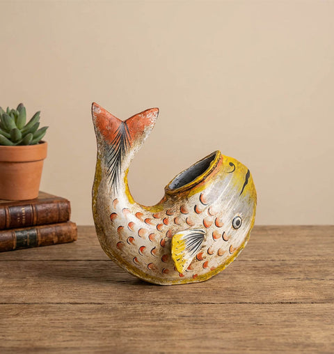 Iron Painted Fish Ashtray