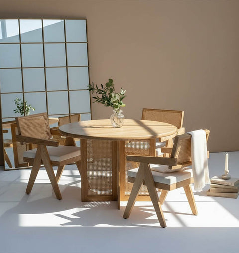 4-Seater Rattan Dining Set