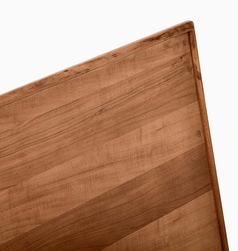 Nordic Haven Solid Wood King Size Natural Bed