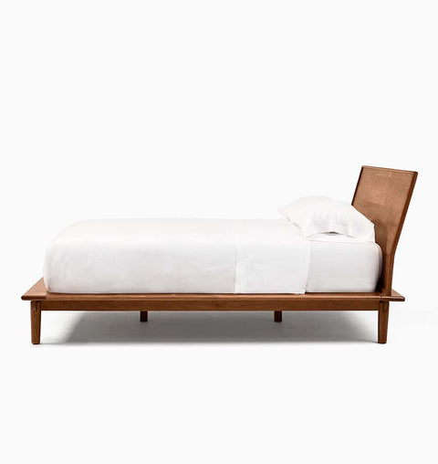 Nordic Haven Solid Wood King Size Natural Bed
