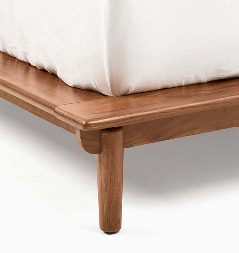 Nordic Haven Solid Wood King Size Natural Bed